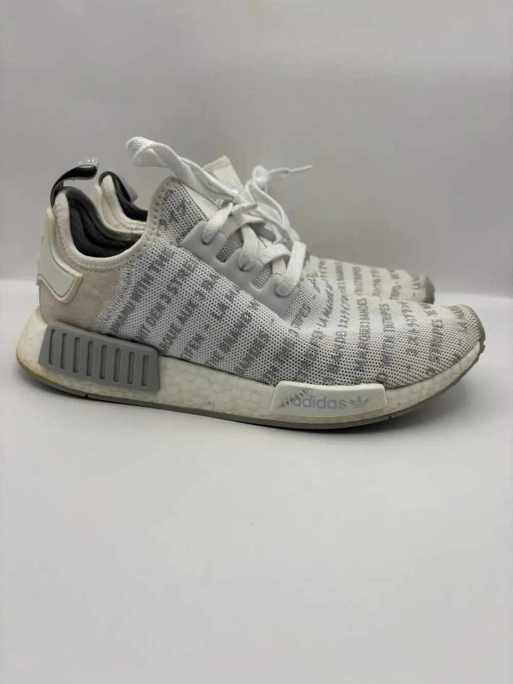 Adidas NMD R1 Whiteout Sneakers Men Size 8.5